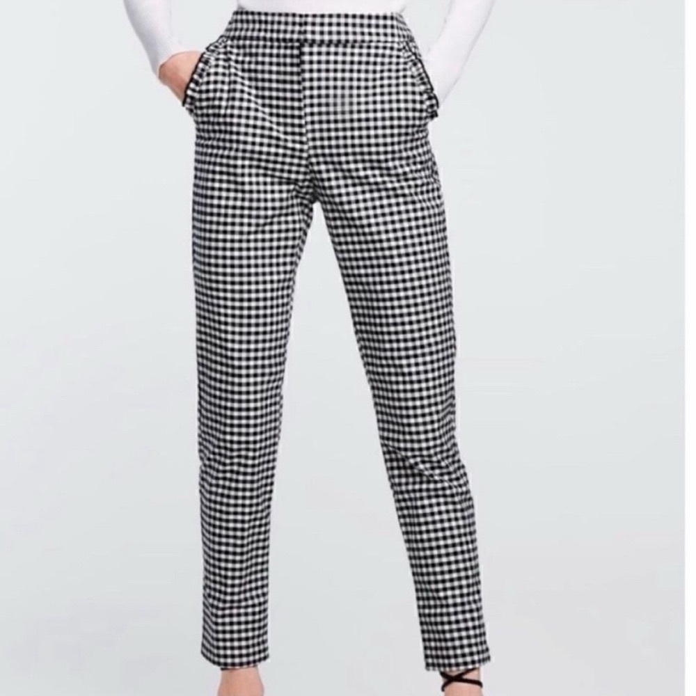 ZARA Squared office pants black&white Size XS
